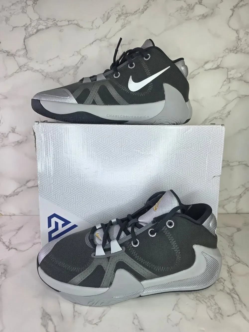 Nike Zoom Freak 1 Smoke Grey Big Kids 6.5Y Shoes Smoke Grey BQ5633-050